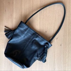 Paloma Wool black leather bag